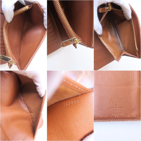 414149F V Louis Vuitton Wallet Long Amelia Brown Leather - Picture 3 of 11